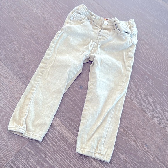 SEVEN FOR ALL MANKIND 24M khaki stretch skinny pants. Good condition. - Picture 1 of 5
